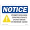 Signmission OSHA Sign, Permit Required Confined With Symbol, 24in X 18in Rigid Plastic, 24" W, 18" H, Landscape OS-NS-P-1824-L-16335 - alternate 1